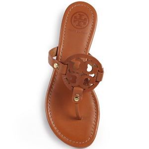 Tory Burch Miller Brown Leather Sandals sz 7.5